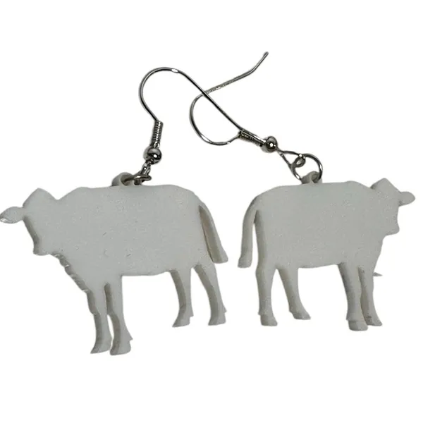 Cow print earrings - Image 3