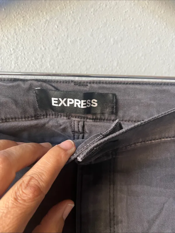 Express Charcoal Camo Utility Joggers - Image 5