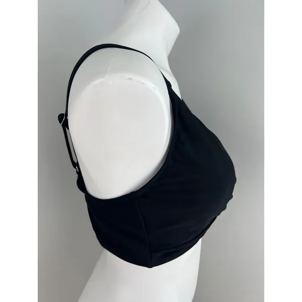 Womens DKNY Twist-Front Bikini Top Black XXL 50+ UPF/SPF Sun Protection - Image 3