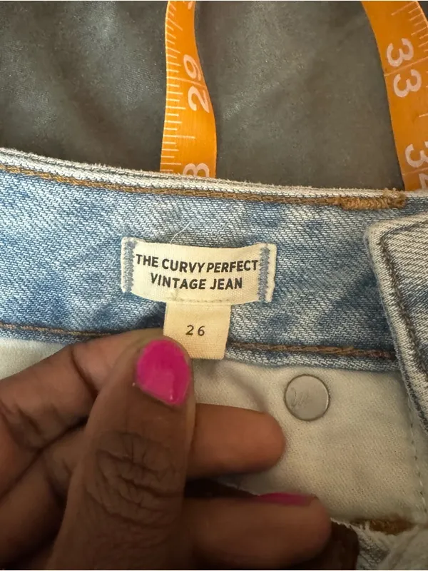 Madewell curvy perfect vintage straight jeans Light Wash NWOT size 26 - Image 9
