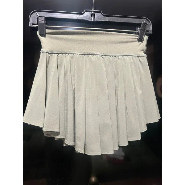 Aerie OFFLINE Real Me Pleated Preppy Tennis Skirt Skort Olive Green Size XS - Image 5