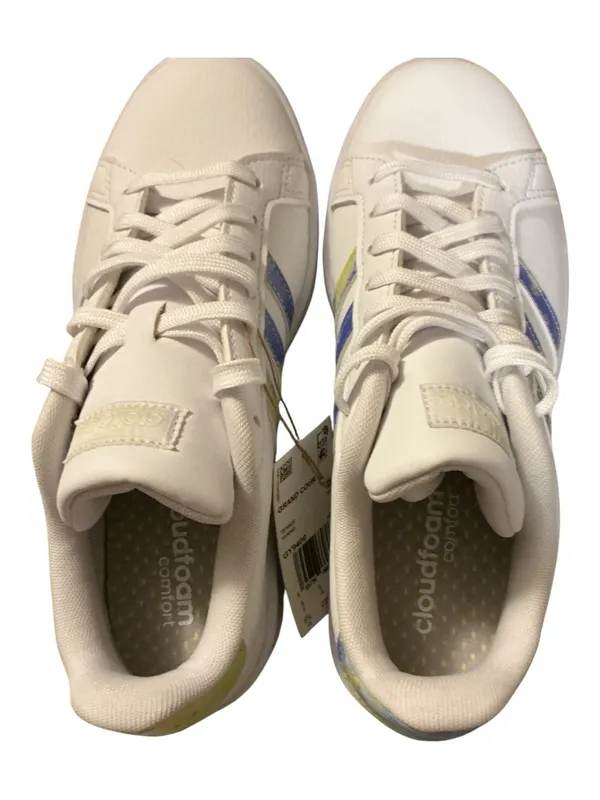 Adidas Grand Court Cloudfoam Sneakers "White Almost Lime" – NWT Size 6.5 - Image 4