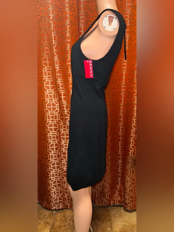 Spanx Ponte Square Neck Mini Dress Classic Black XL NWT - Image 2