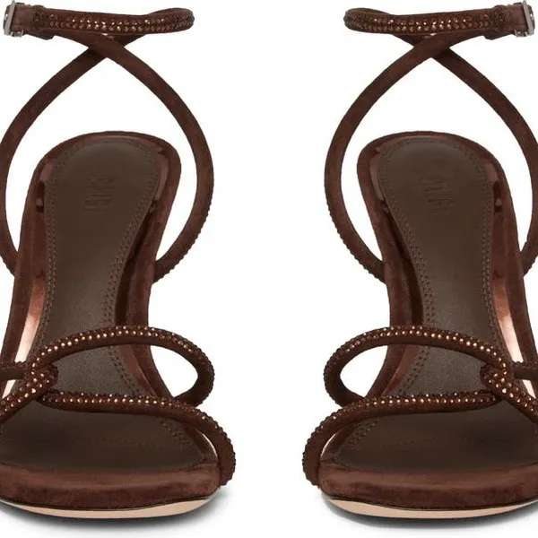 ❣️ PAIGE Scottie Ankle Strap Sandal in Chocolate Brown Size - Image 5