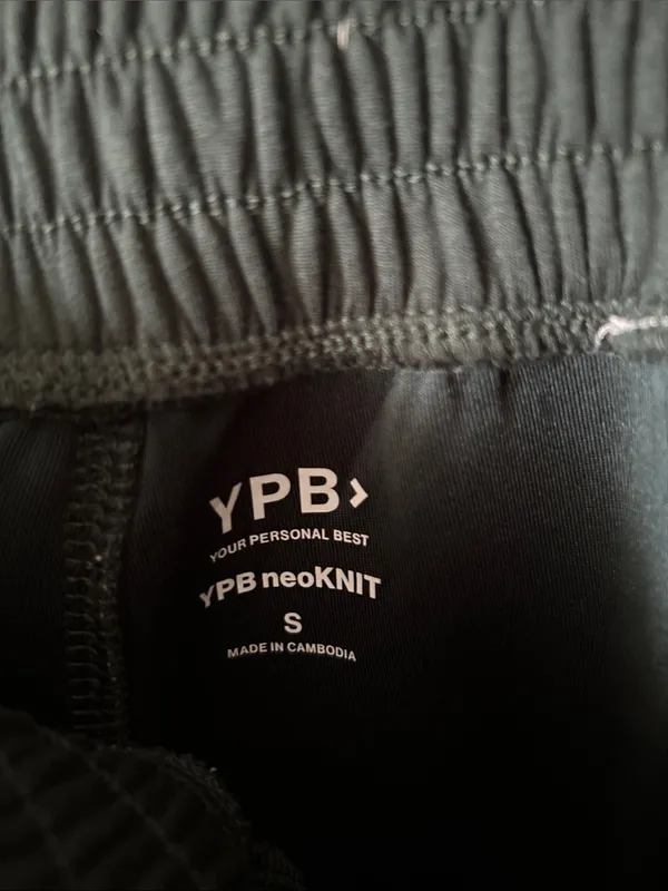 Abercrombie YPB green neoknit pull on comfy lounge joggers S - Image 7