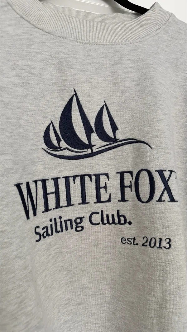 White Fox Grey Crewneck - Image 4