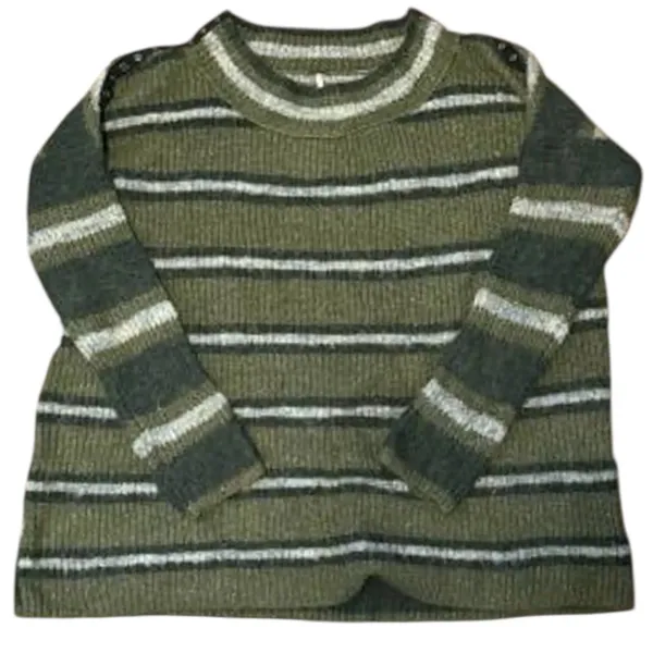 Free People Alpaca Sid Stripe Oversized Pullover Sweater; size medium - Image 3