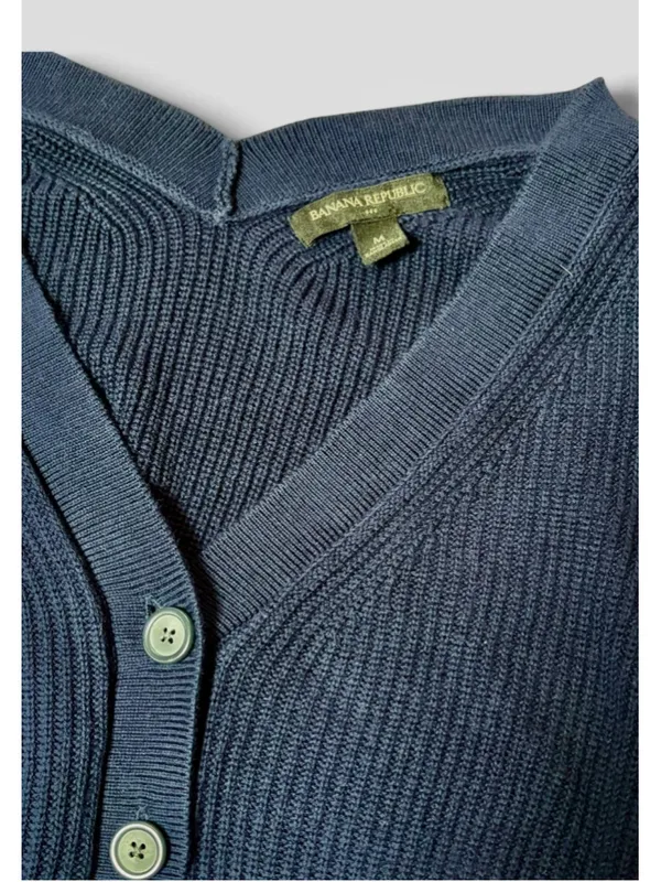 Women's Banana Republic Cardigan Sweater Blue Size M - Image 5