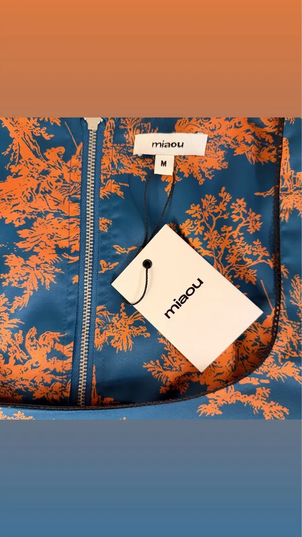 MIAOU | Corset Top in Marmalade Toile size Medium NWT - Image 5