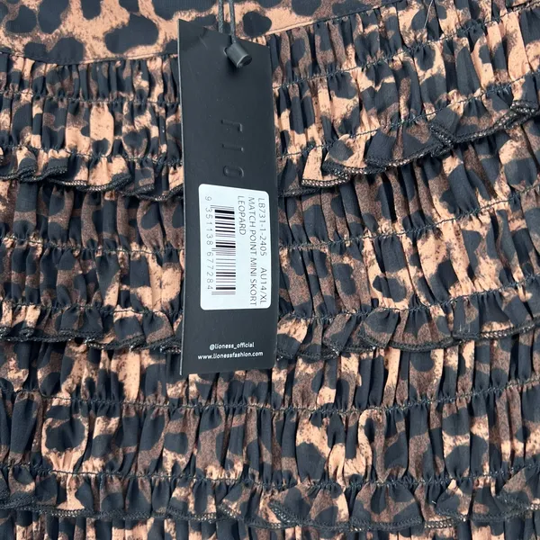Lioness Ruffle Leopard Mini Skort Sz AU14/XL - Image 5