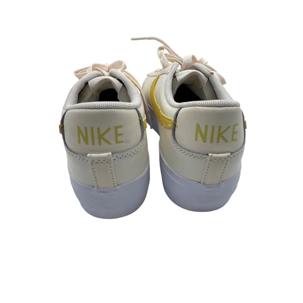 Nike Blazer Low Platform Women's Retro Leather Sneakers Sail‎ Yellow Size 9.5 - Image 7