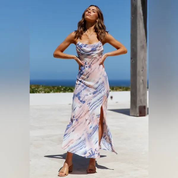 Hello Molly FULL TIME GLAM GIRL MIDI DRESS BLUE - Image 11