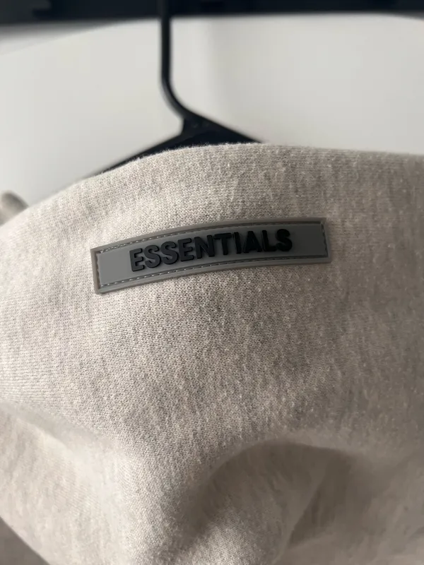 Fear of God Essentials Sweatshirt Hoodie Light Oatmeal XXS - Image 7