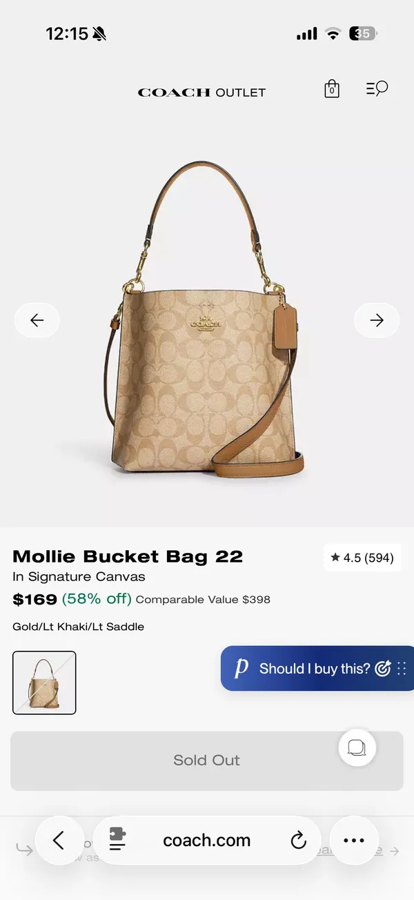 Coach Mollie Bucket Bag - Image 9