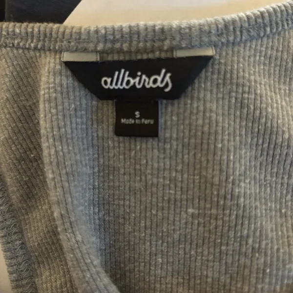 Allbirds Ribbed Maxi Dress Racerback Active Stretch Wool Blend S Gray Summer - Image 8