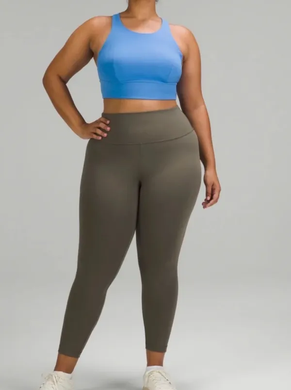 Lululemon Dark Olive High-Rise Wunder Train Leggings 23” Sz 4 - Image 2
