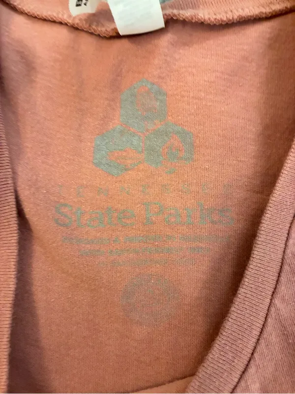 Women’s Bella Canvas Tennessee State Parks Mauve Color Graphic Tank - Size Large - Image 2