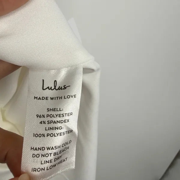 Lulus White Tie-Strap Column Maxi Dress Size L Your Sweetie Bridal Wedding - Image 7