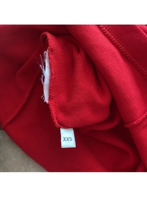 Gucci (COA) Red Sequin Tee Top with Multicolor Sequin Logo - Image 6