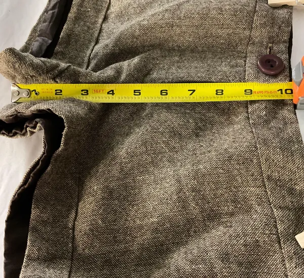 Vintage Women’s Brown Tweed Lined Shorts Spring No Size/Care Tag - Image 9