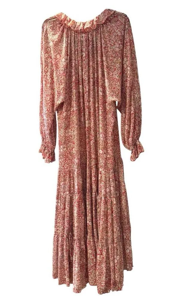 FREE PEOPLE Feeling Groovy floral boho maxi dress, size M - Image 6
