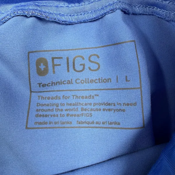 FIGS Kade Cargo Jogger Scrub Pants Blue Technical Collection Women’s Large - Image 8
