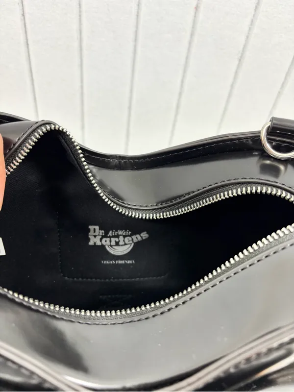Dr. Martens Black Kiev VEGAN Bow Bag Crossbody Backpack 2-Way Purse - Image 8