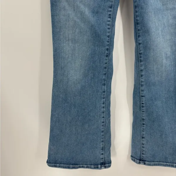 Frame Denim Stretch Cotton Le One Crop Mini Boot Casper Blue Jeans Size 26 - Image 6
