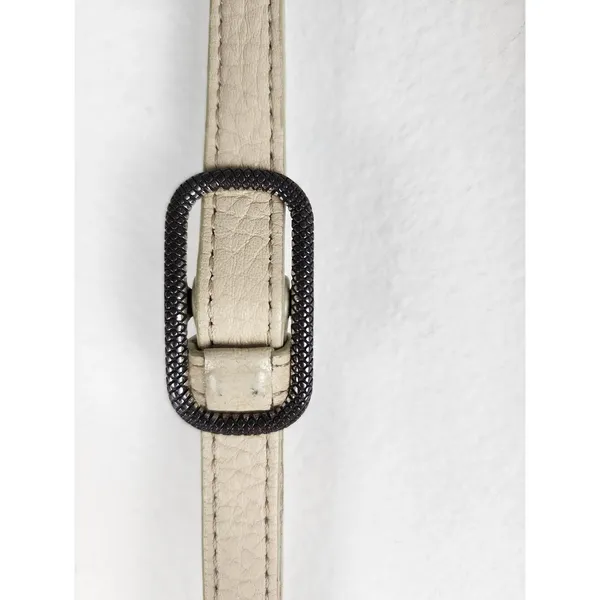 Brighton Cream Leather Crossbody with Front Pocket - Image 11