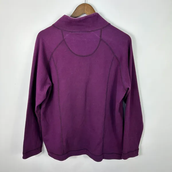 Lucy Zip Up Reversible Sweatshirt Jacket‎ Womens XL Purple Gym Lounge Athleisure - Image 2