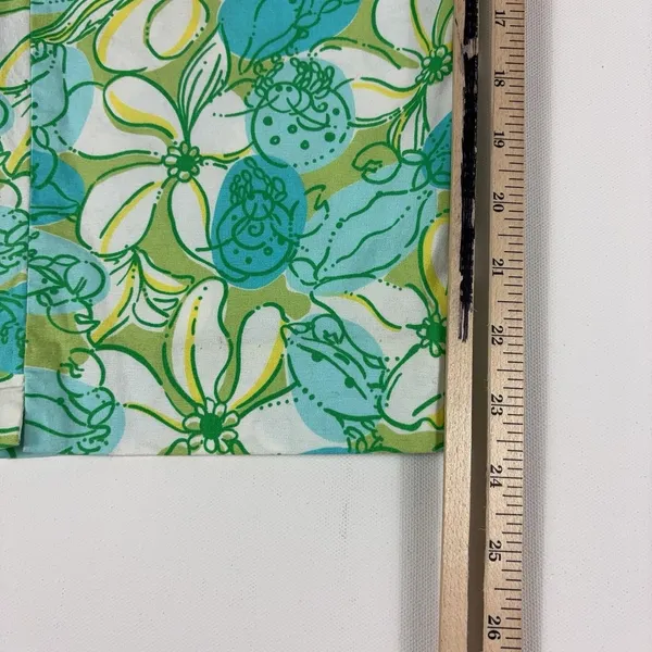 Lilly Pulitzer Capri Pants Womens 12 Multicolor Floral Twill Stretch Tropical - Image 5