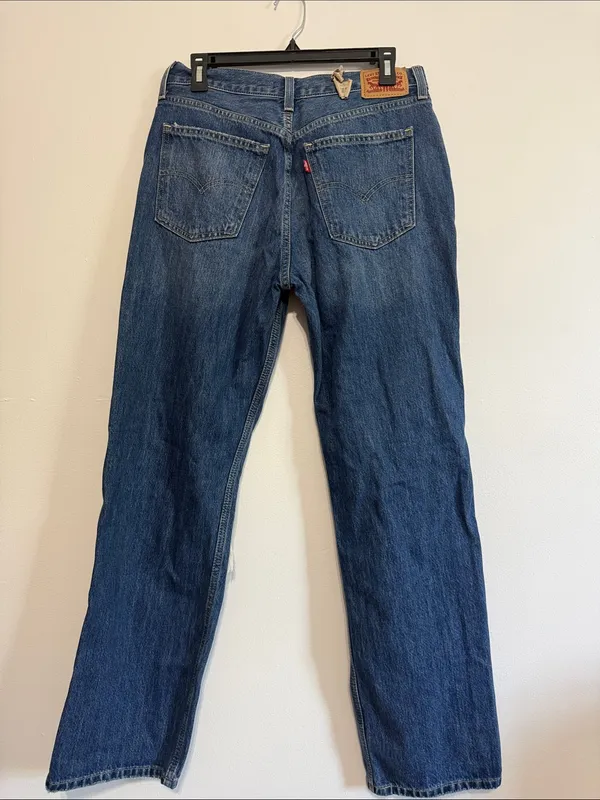 Levi’s Low Pro Straight Distressed Straight-Leg Jeans 29 - Image 6