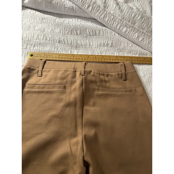 Quince Ultra-Stretch Ponte Straight Leg Pants Roasted Pecan Size Medium - Image 8