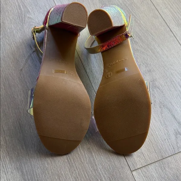 BAMBOO Multicolor Iridescent Heels - Image 5