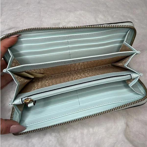 KATE SPADE New York Mint Green Zip Around Wallet - Image 6