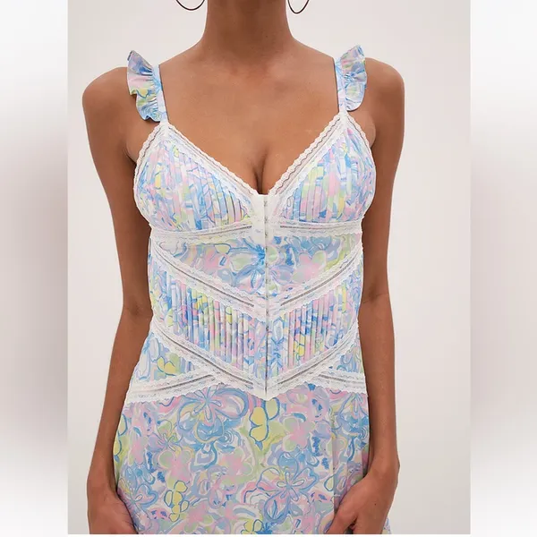 For love & lemons‎ Midsummer Floral Slip Dress - Image 3