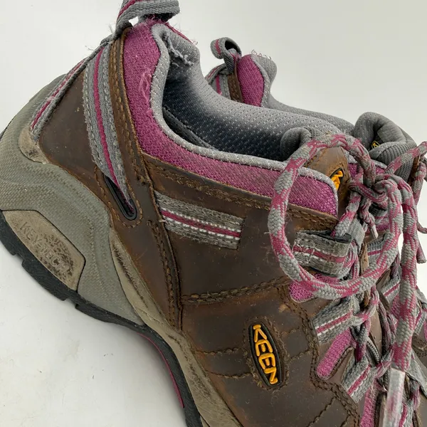 Keen Women's Utility Brown Leather Detroit XT Steel Toe Shoes Size 7.5 - Image 2