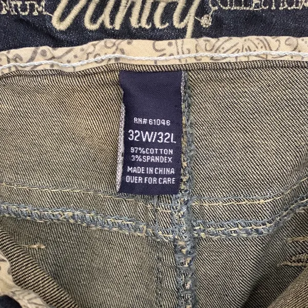 Vanity Premium Dark Wash Bling Pocket Harlow Jeans Size 32 - Image 4