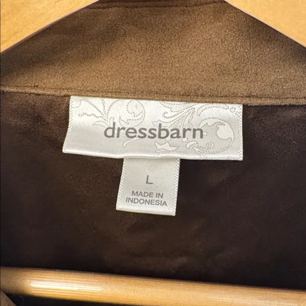 Dressbarn Brown Button-Up Jacket - Image 2