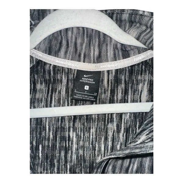 Nike‎ Pro Black/White Hyperwarm Quarter Zip, Small - Image 4