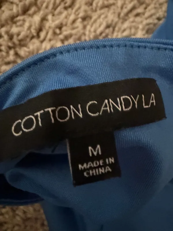 Cotton Candy LA Blue strapless top - Image 3