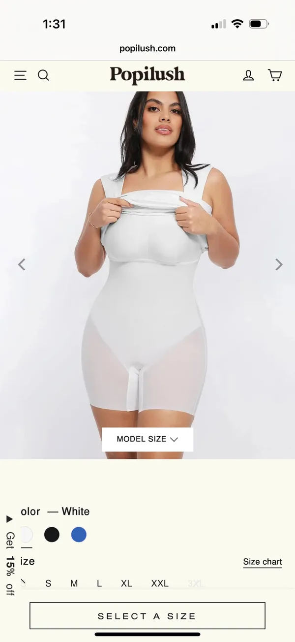 Popilush shapewear dress White Size M - Image 5