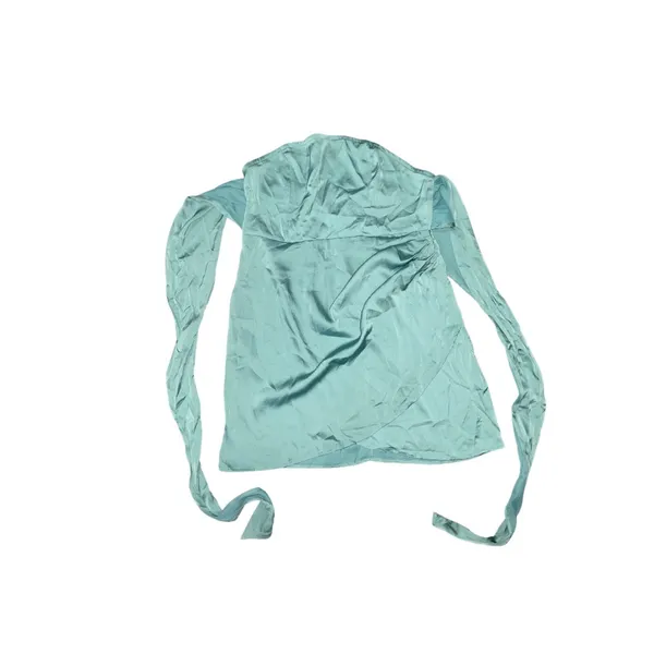 CIDER STRAPLESS SILK SATIN STYLE BLOUSE WITH TIE BACK NWT - Image 3