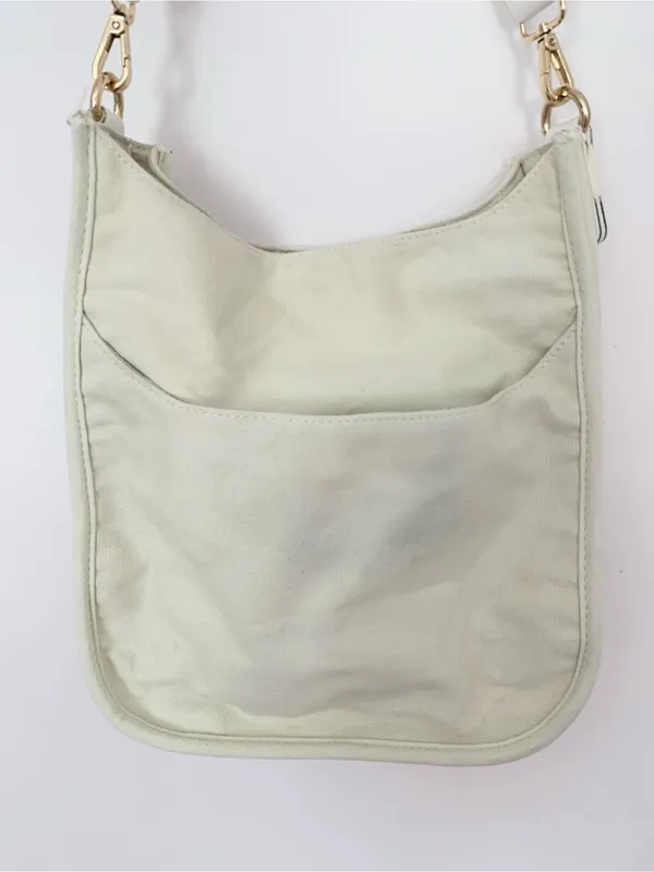 Ah Dorned Canvas Bag White - Image 5