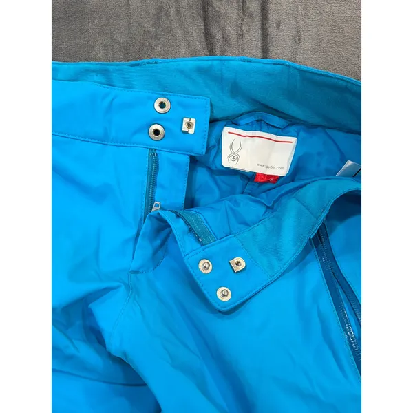 Spyder Ski Pants Womens Blue Primaloft Insulated Snow Trousers Size 8 - Image 4
