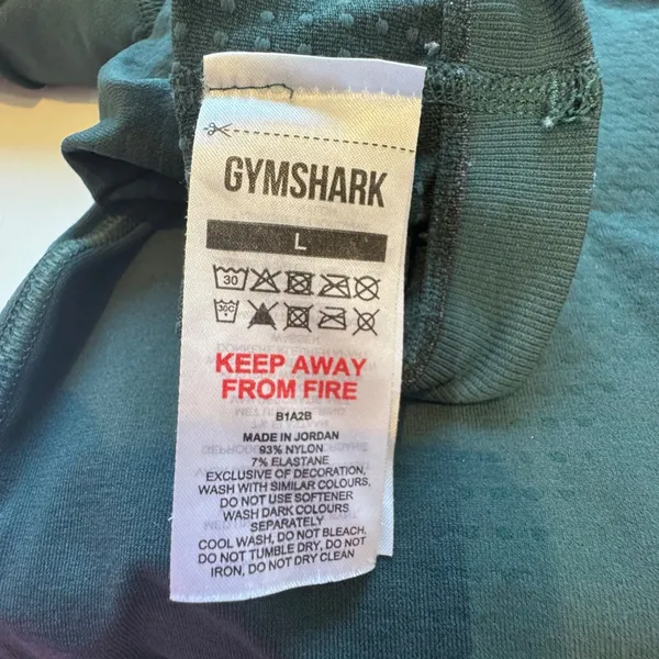 Gym Shark Vital Leggings Women's L Green High Waisted Seamless Sculpting - Image 3