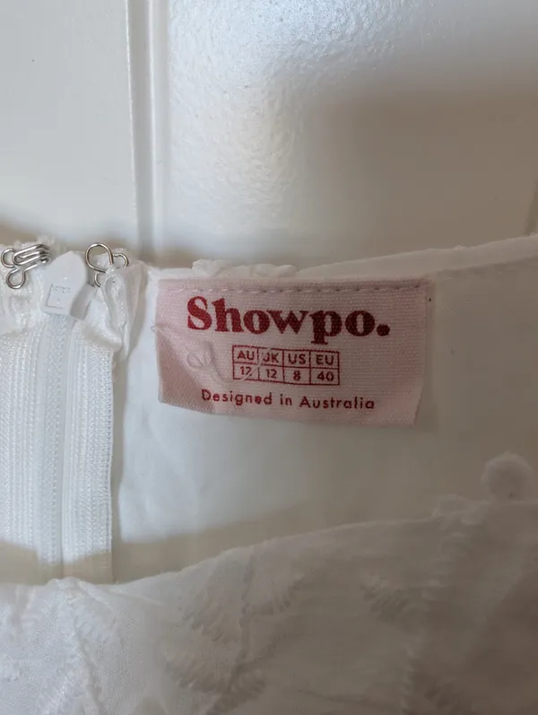 Showpo. Fancy A Spritz Square Neck Floral Mini Dress W8 White/Off White - Image 3