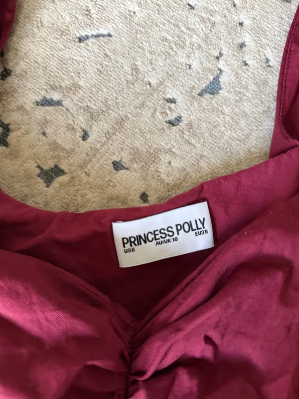 Princess Polly Burgundy Romper - Image 3