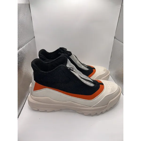 Sorel Ona 718 Zip Sneakers Womens 8 Black White Orange NL4859-010 - Image 4