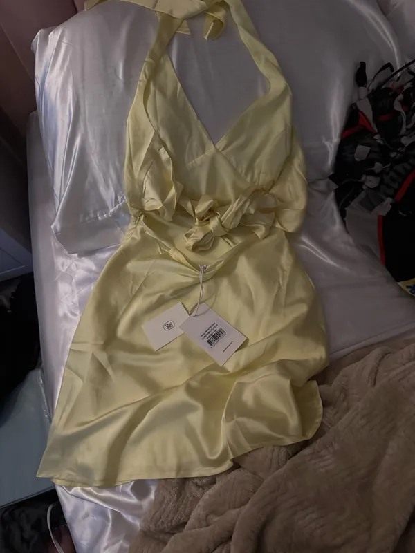 Peppermayo Mini Dress Yellow - Image 2